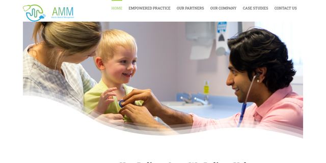 AMM Healthcare website preview